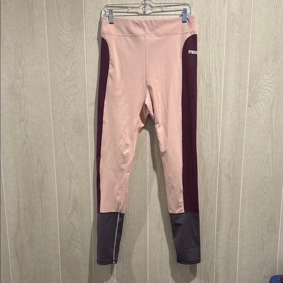 Gymshark Pants - Gymshark Pink and Burgundy Leggings